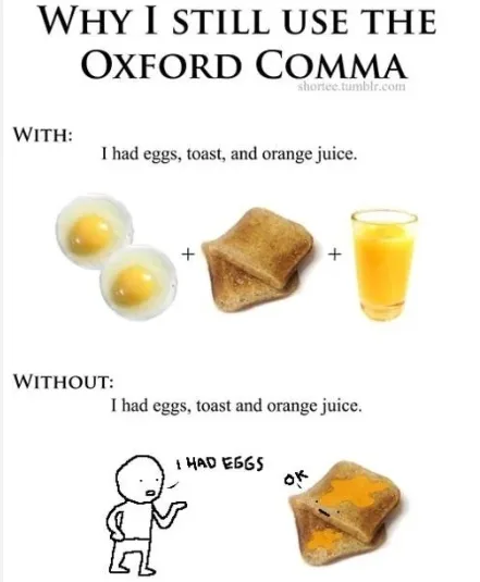 Why I still use the Oxford comma