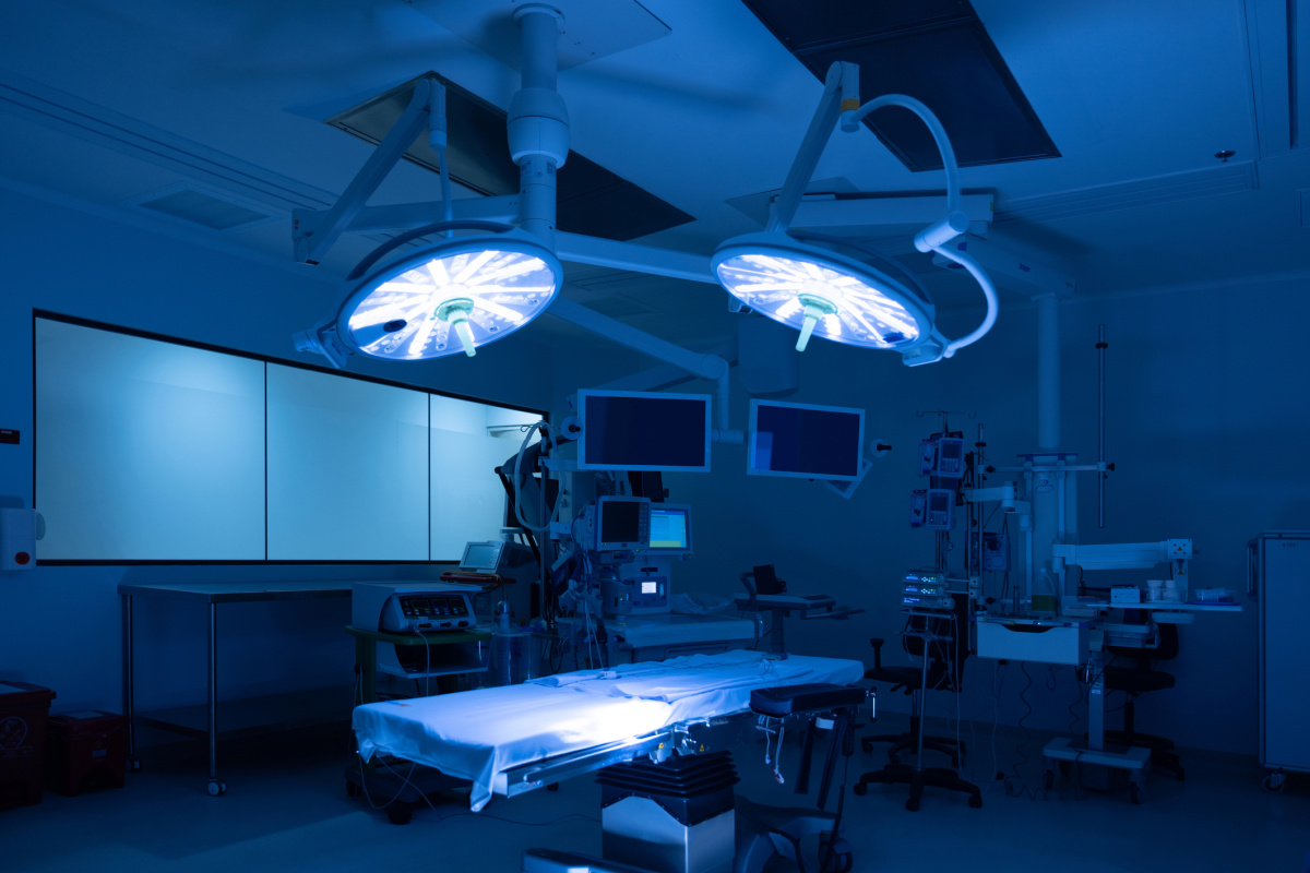 Empty operating room